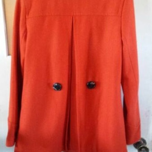 Brilliant Womens Medium Wool Double Breasted Aline Car Coat ~Ci Sono by Cavalini - Picture 4 of 8